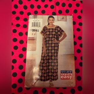 New Uncut Butterick See &Sew Women's Caftan Pattern. XS-XL . Attn Roper Rompers